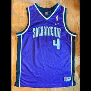 Nike Sacramento Kings Chris Webber Purple Jersey - Kids XL/Adult Small
